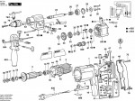 Bosch 0 601 198 703 Gsb 20-2 Re Percussion Drill 220 V / Eu Spare Parts